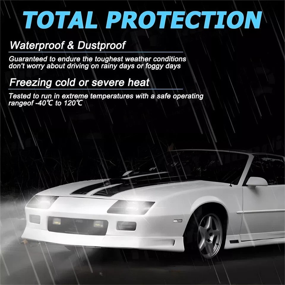 For Chevy Pickup 1981-87 C10 K10 Blazer 4x6" LED Headlights Hi-Lo Beam Lamp 4PCS