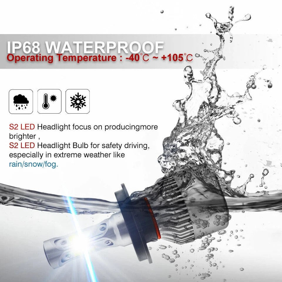 For Chevy Pickup 1981-87 C10 K10 Blazer 4x6" LED Headlights Hi-Lo Beam Lamp 4PCS