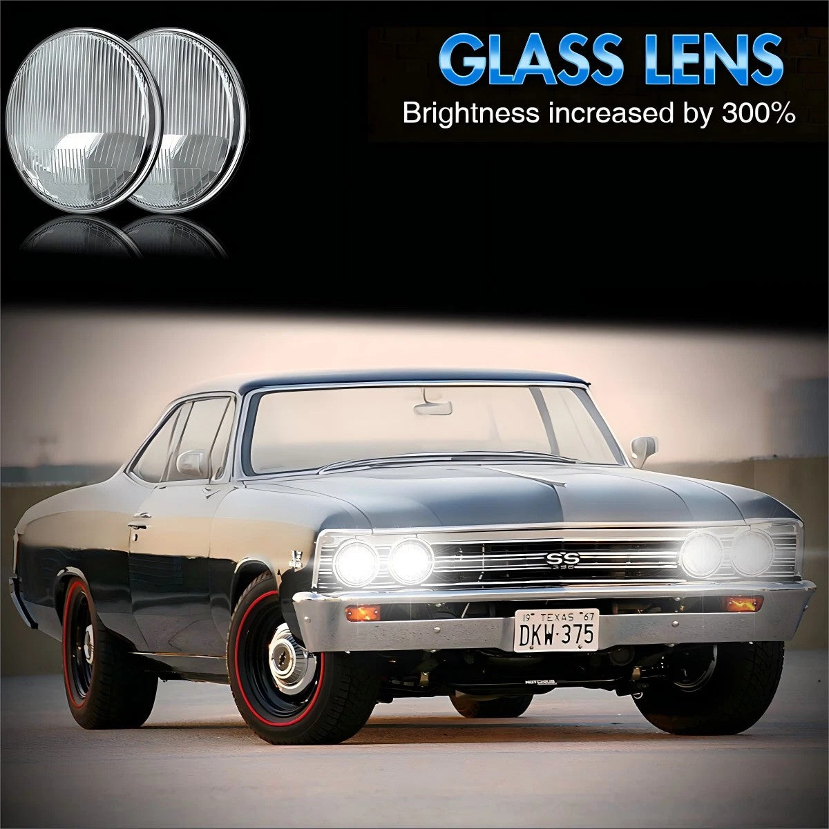 For Pontiac GTO Grand Prix Firebird 5.75" 5 3/4" Led Headlights HI/LO Beam 4PCS
