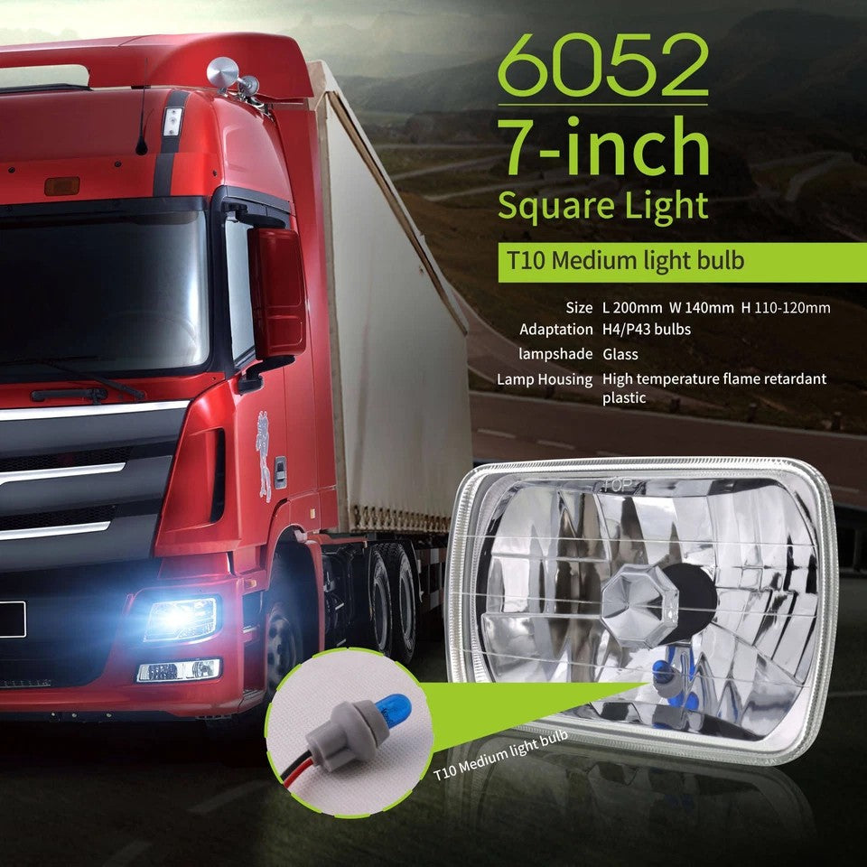 Pair For Ford F150 F250 F350 1978-1986 7x6 5x7 inch LED Headlights Hi-Lo beam L ledlightstore_998 (484)