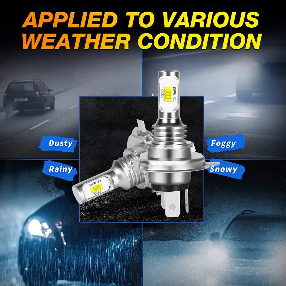 Pair 7inch Round Led Headlights Lamp for Chevy Bel Air 1955 1956 1957